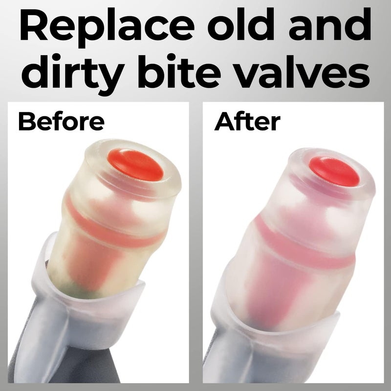 Samorillo 5-Pack Replacement Bite Valve Nozzles Compatible with Osprey, Nathan & Hydrapak Hydration Reservoirs - BPA-Free, Phthalate-Free, Lead-Free Silicone Sheaths - Image 4